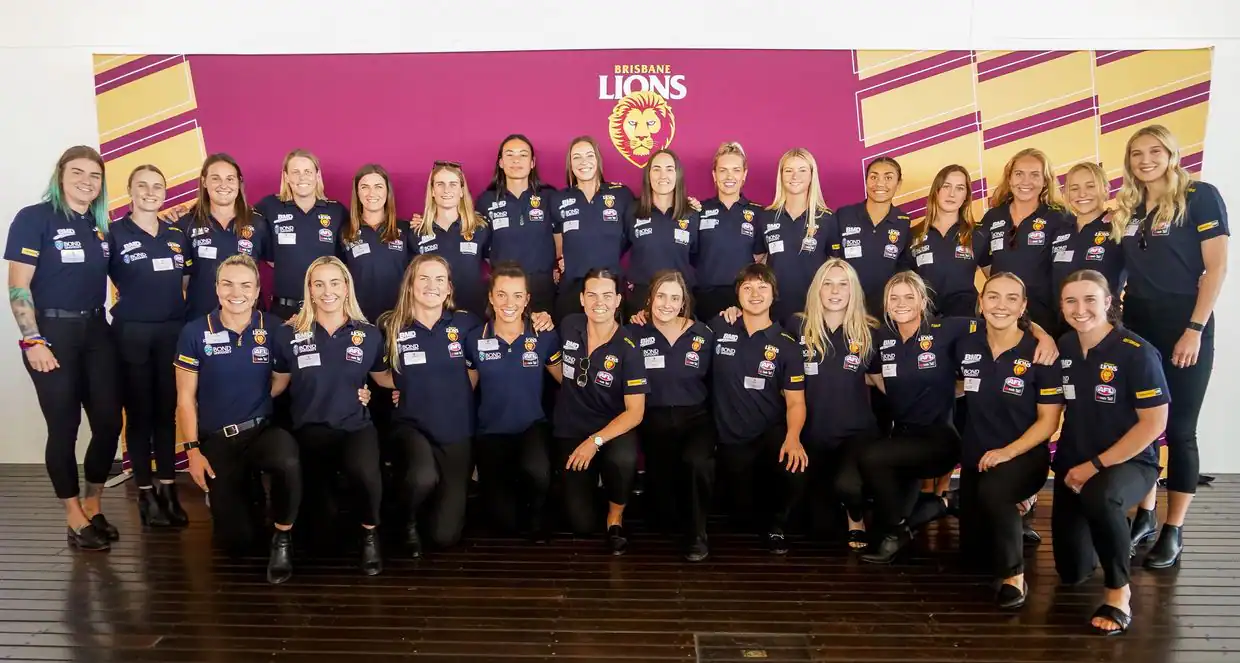 A photo of the Brisbane Lions Women's team